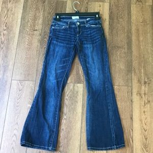 A pair of flared Aeropostale jeans